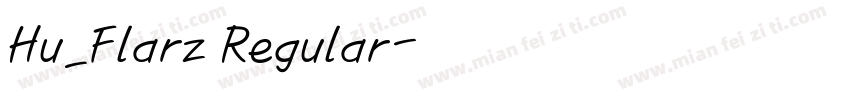 Hu_Flarz Regular字体转换